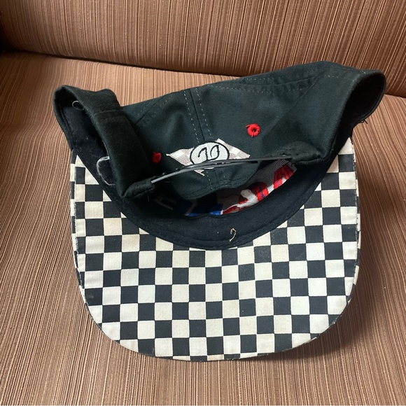 Men's VINTAGE RARE REEBOK AC-DELCO Racing Checkered Flag Snap-Back - Picture 6 of 6